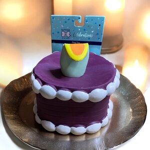 Buttons & Bones Celebrations Birthday Cake Toy Dog Toy Purple